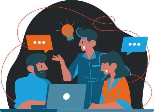 Team collaboration illustration